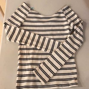 Zara trafaluc striped ribbed long sleeve
